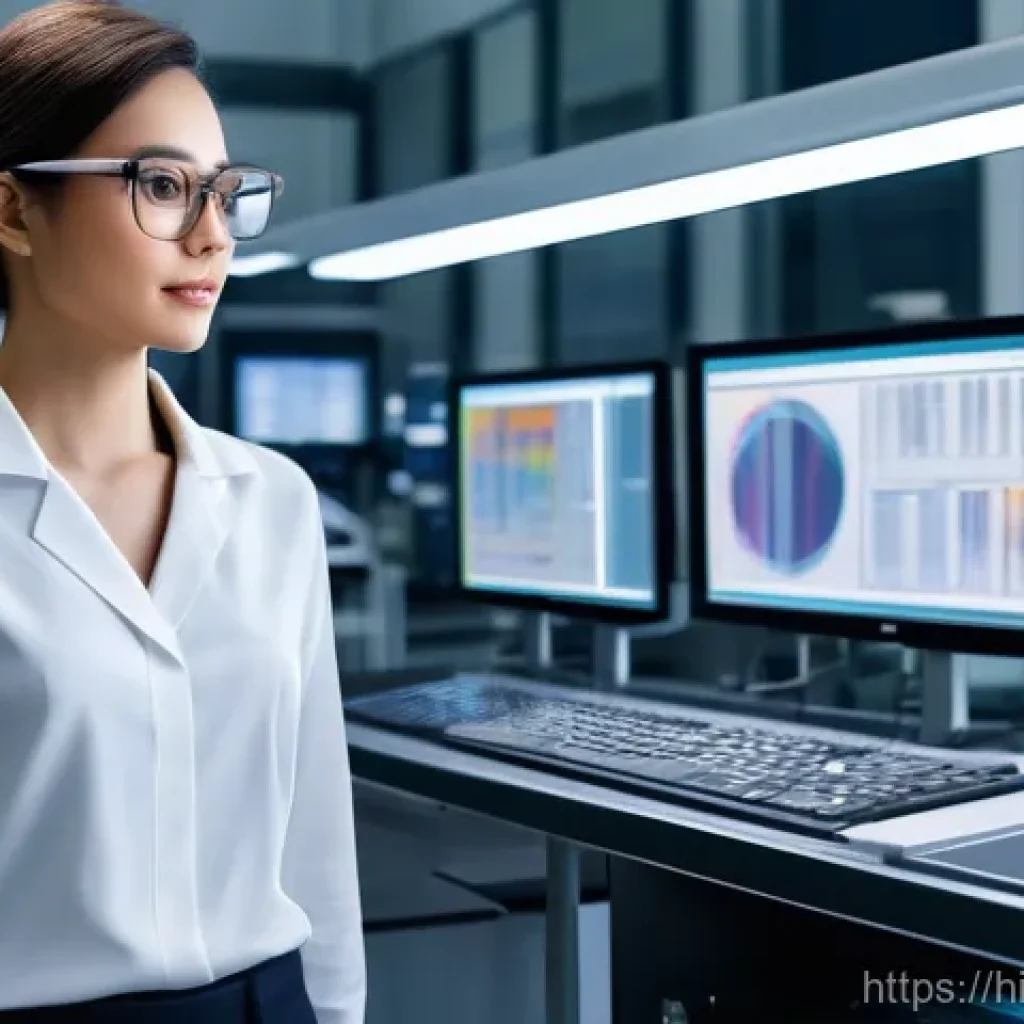 금속재료 연봉 협상 전략 - **Prompt 1: "A confident female materials scientist, dressed in professional yet stylish business at...