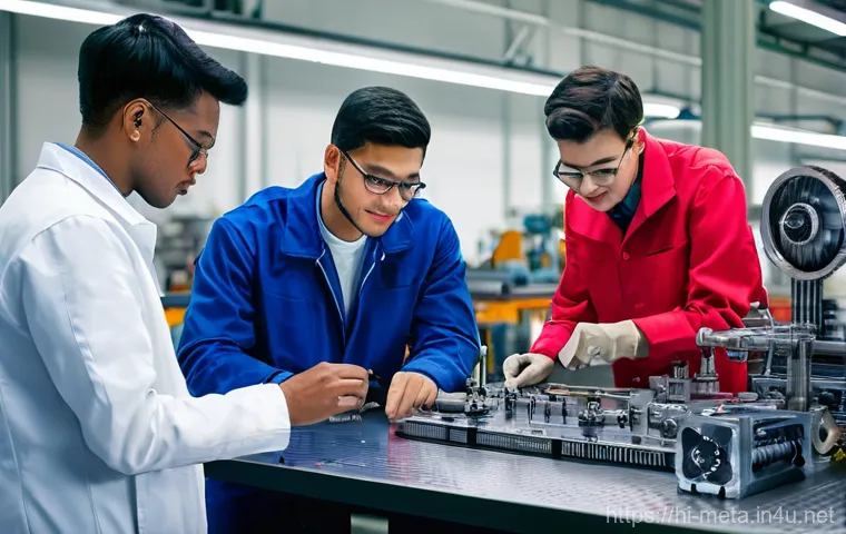 금속재료 연봉 협상 전략 - **Prompt 2: "Two professionals, one male and one female, both dressed in smart business casual wear ... 금속재료 연봉 협상 전략 - **Prompt 2: "Two professionals, one male and one female, both dressed in smart business casual wear ...