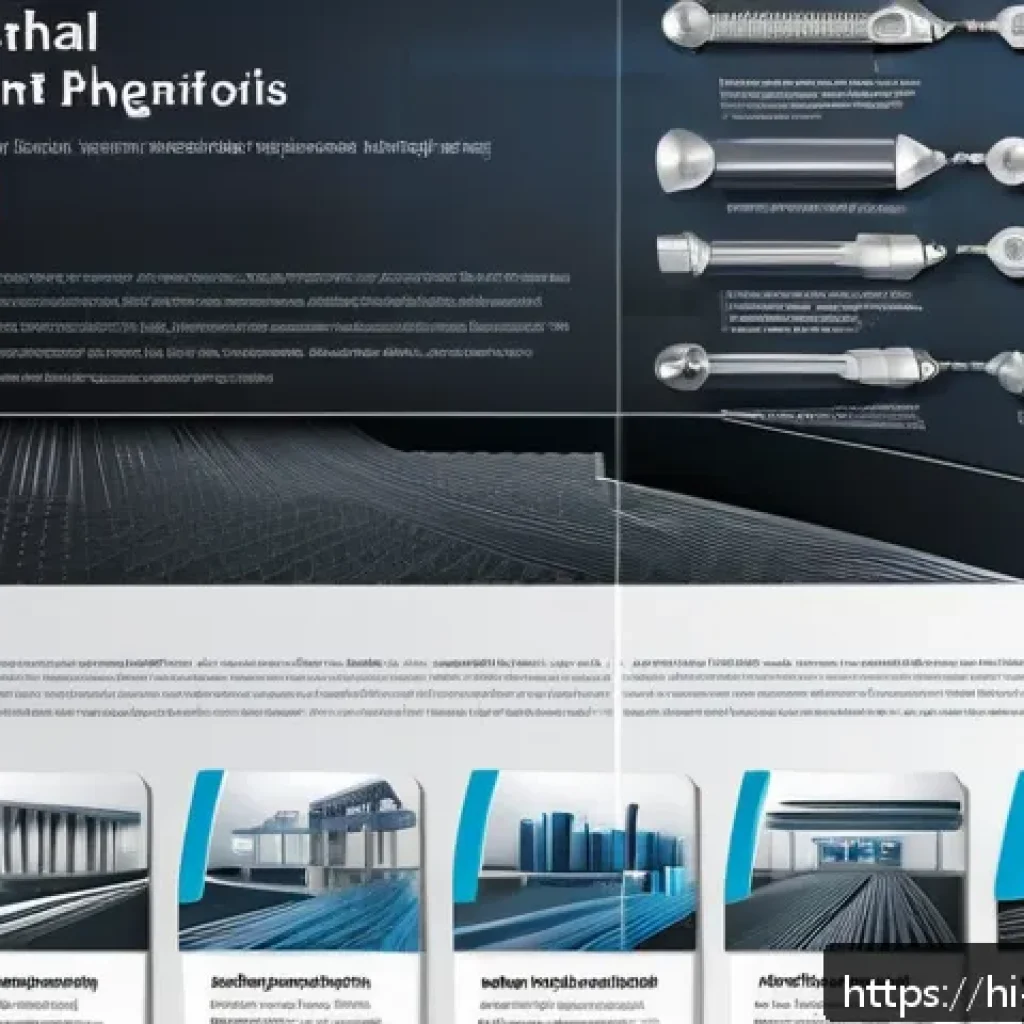 이직을 위한 금속재료 포트폴리오 작성법 - A professional portfolio layout showcasing metal materials expertise, featuring a clean and organize...