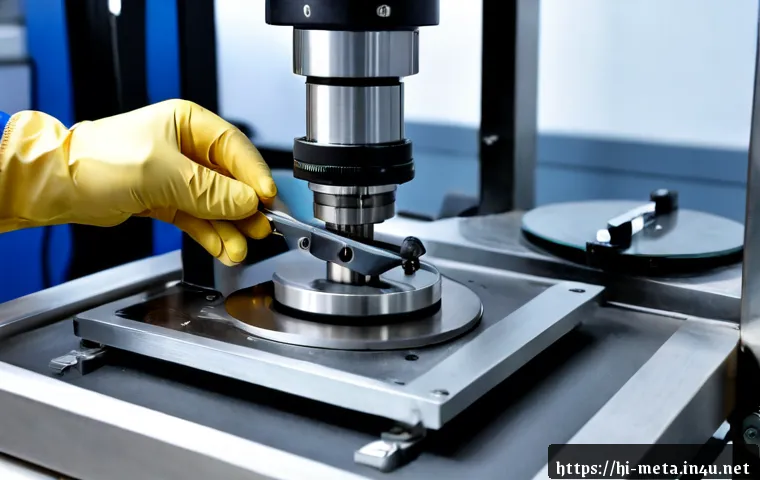 금속소재 시험법 실무 - Photorealistic materials testing laboratory in India, an Indian engineer wearing safety glasses and ...